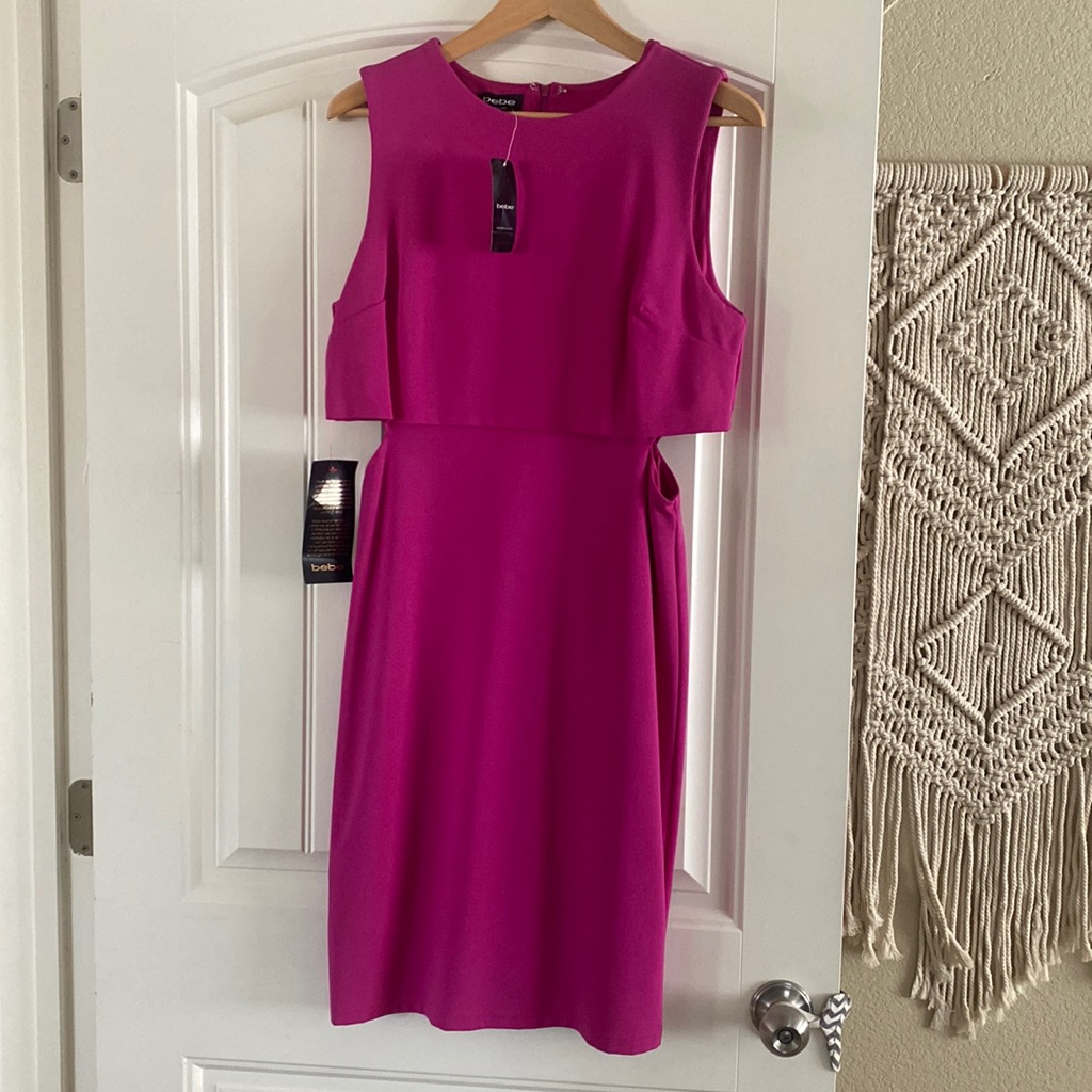 Bebe Floating Top Cutout Dress